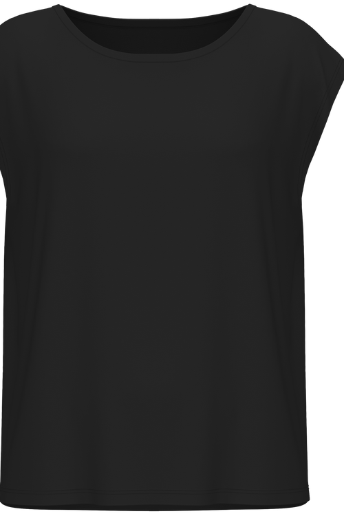 4416-021 | Damen Oversize Shirt - Schwarz
