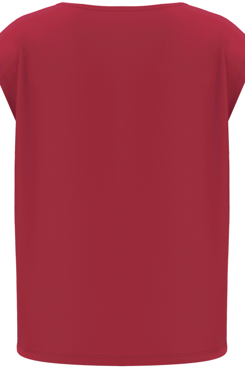 4416-135 | Damen Oversize Shirt - Kardinalrot