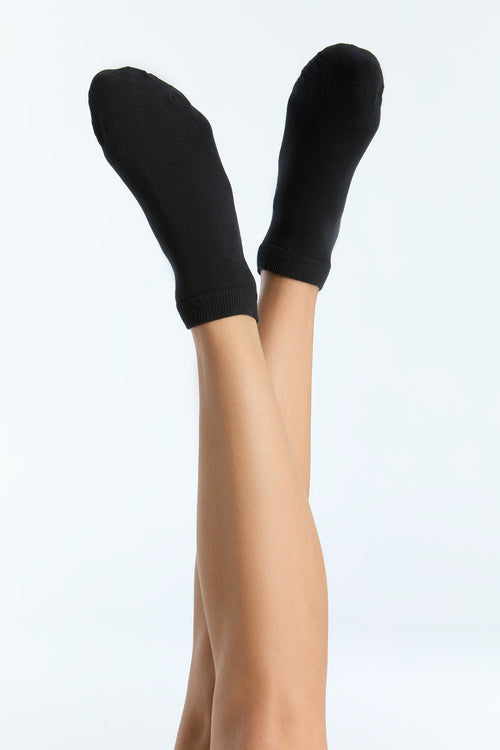 9302 | Unisex Trainer Socks (6-Pack) - Black