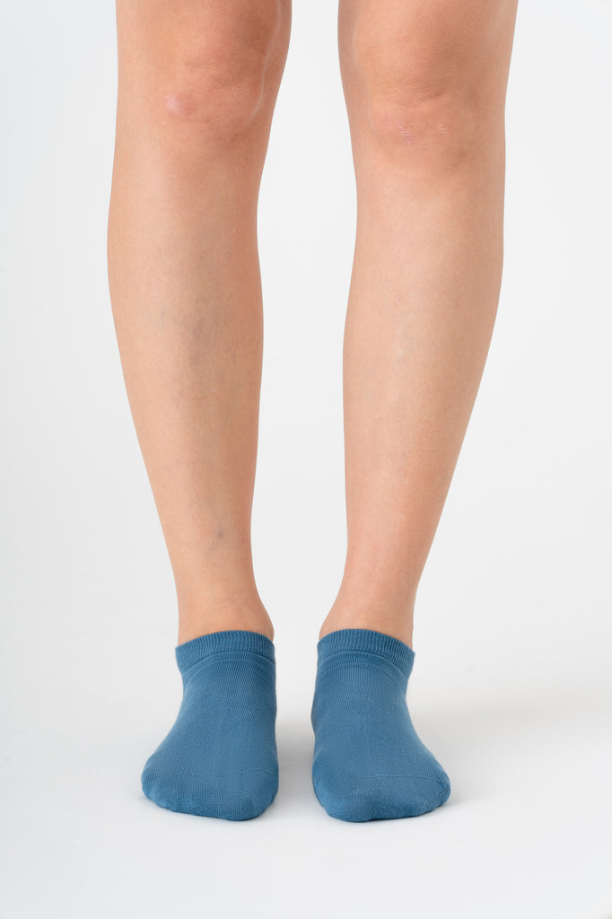 9304 | Unisex Trainer Socks (6-Pack) - Denimblue