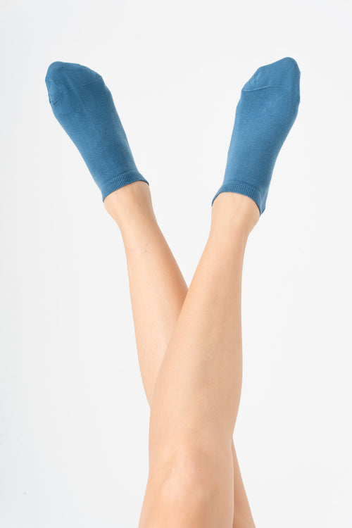 9304 | Unisex Sneakersocken - Denimblau (6er Pack)