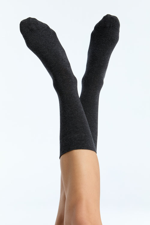 9315 | Unisex Terry Socks (6-Pack) - Black