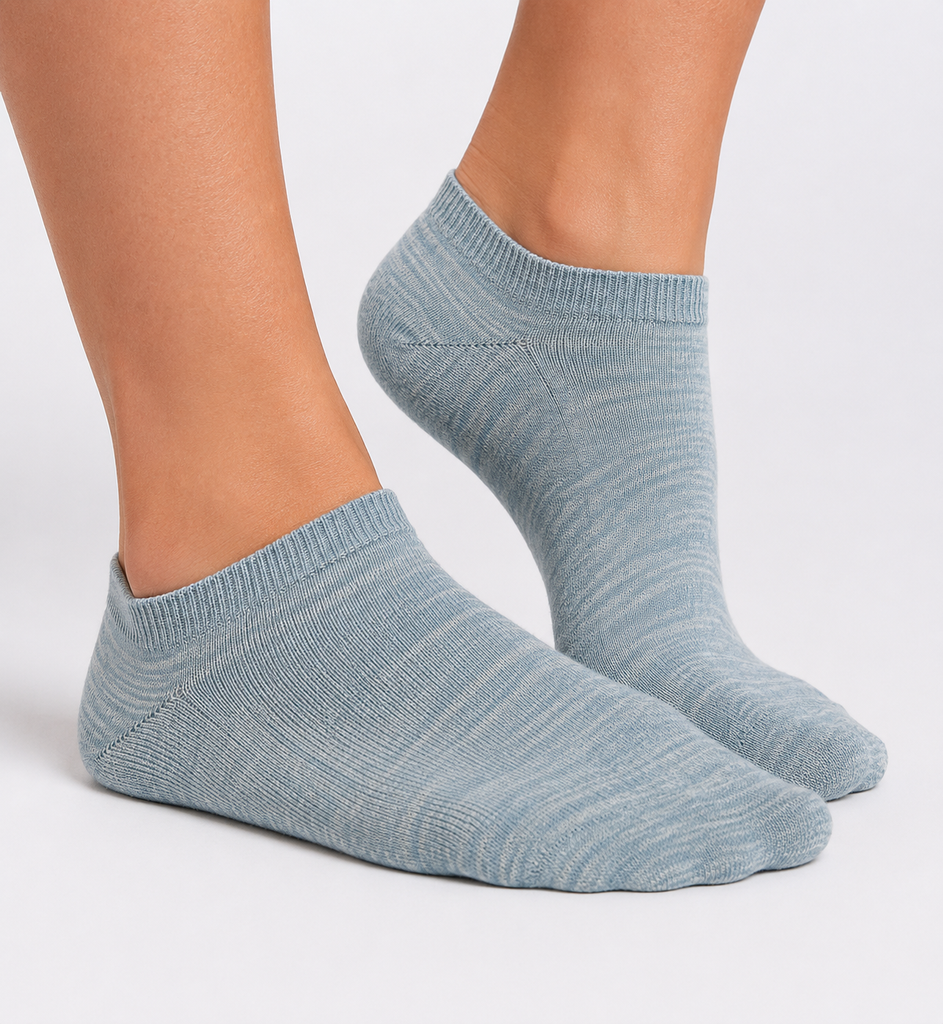 9338 | Sneaker Socks – Ice Blue Mélange