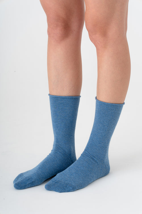 9506 | Unisex Socken mit Rollrand - Jeans-Melange (6 Paar)