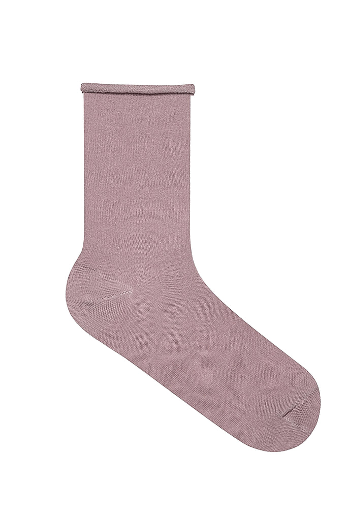 9507 | Socks with rolled cuffs - Berry (6 Pack)