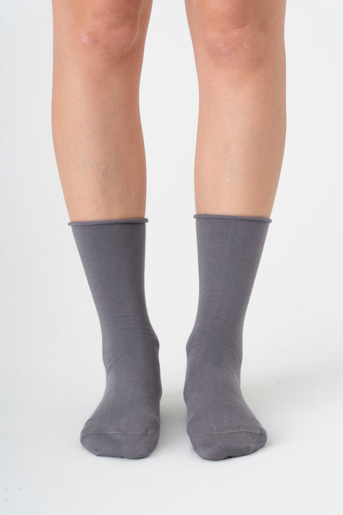 9508 | Unisex Socken mit Rollrand - Fume (6 Paar)