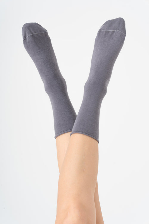 9508 | Unisex Socken mit Rollrand - Fume (6 Paar)