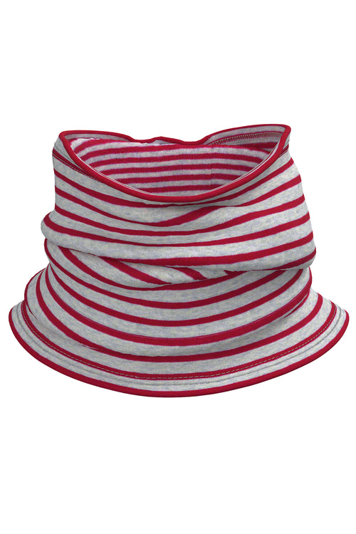 9626-108 | Reversible loop scarf (unisex) - Brick Red/Beige