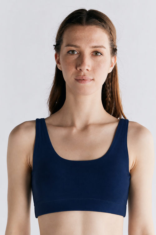 1514-027 | Damen Gepolstertes Bustier - Dunkelblau