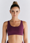 1514-028 | Damen Gepolstertes Bustier - Aubergine