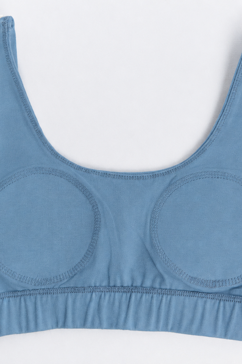 1514-123 | Damen Gepolstertes Bustier - Alpengrau