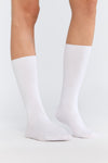 9509 | Socken mit Rollrand - Naturweiss (6er Pack)