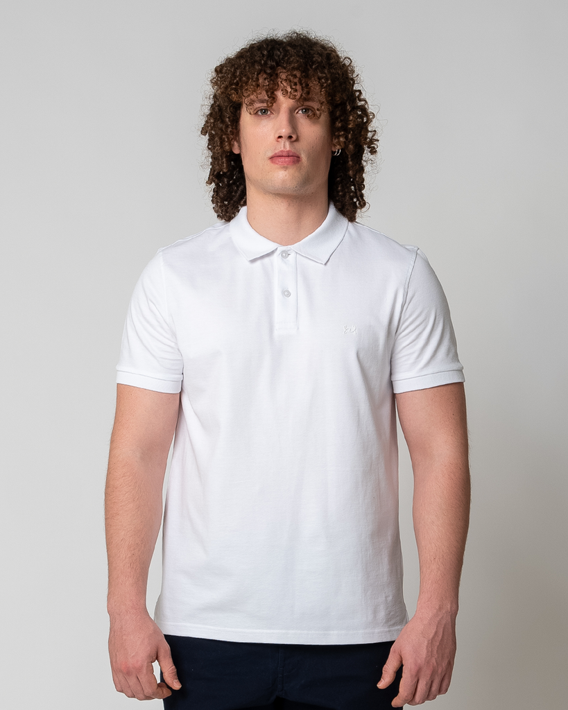 HERREN POLO-T-SHIRT | WEISS