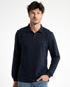 MEN'S LONG-SLEEVED POLO SHIRT | NAVY