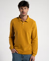 MEN'S LONG SLEEVE POLO SHIRT | MUSTARD YELLOW