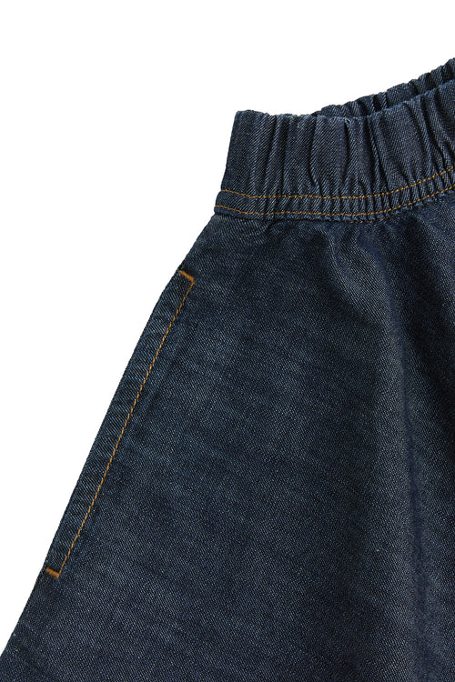 KA2022-229 |  Kids Denim Skirt- Deep Blue