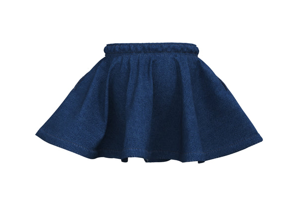 GA2022-215 |  Kids Denim Skirt- Dark Slate Blue