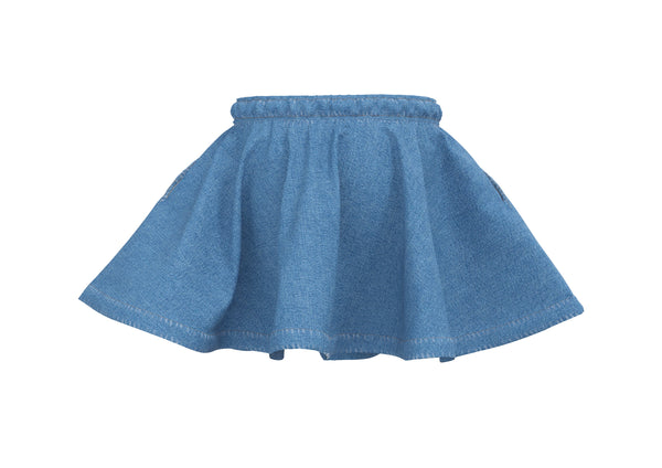 GA2022-325 | Kids Denim Skirt - Day Sky Blue
