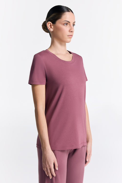 T1100-39 | TENCEL™ Active Damen Kurzarmshirt - Nocturne