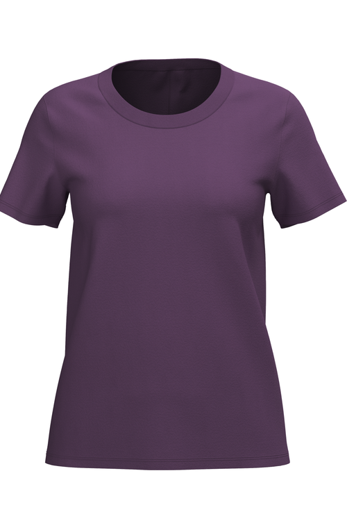 T1100-41 | TENCEL™ Active Damen Kurzarmshirt - Weinbeere