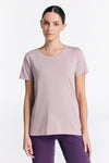 T1100-42 | TENCEL™ Active Damen Kurzarmshirt - Rosenrauch