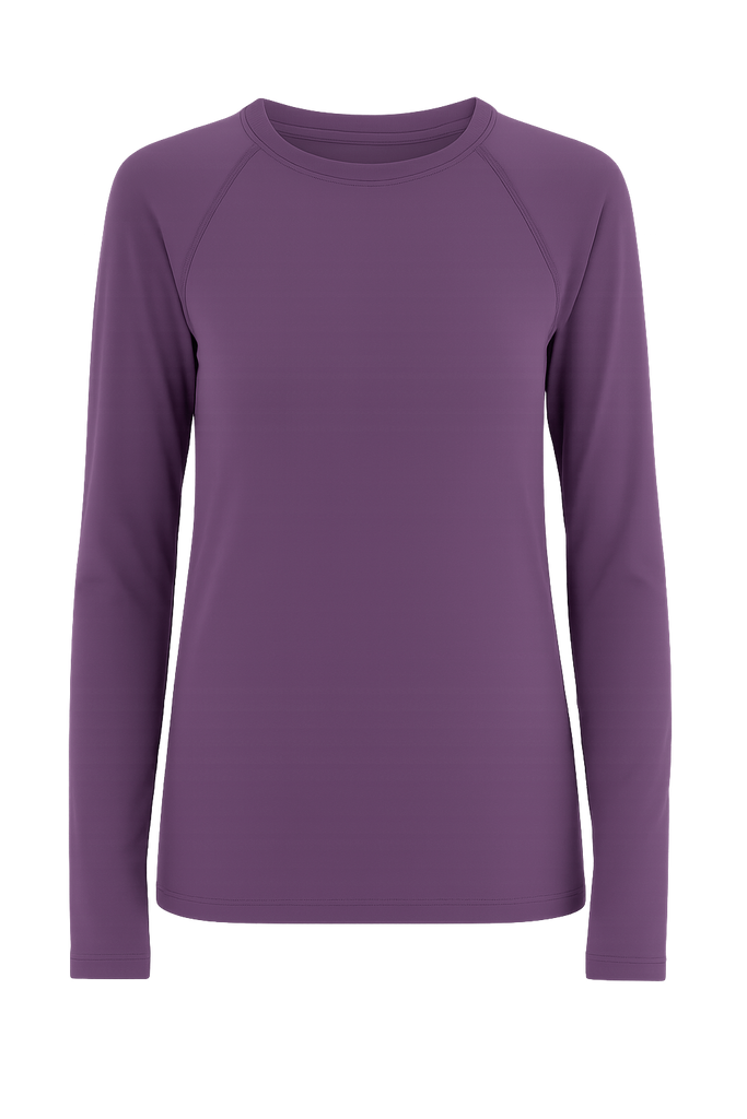 T1110-41 |  Damen Langarmshirt - Weinbeere