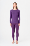 T1110-41 |  Damen Langarmshirt - Weinbeere