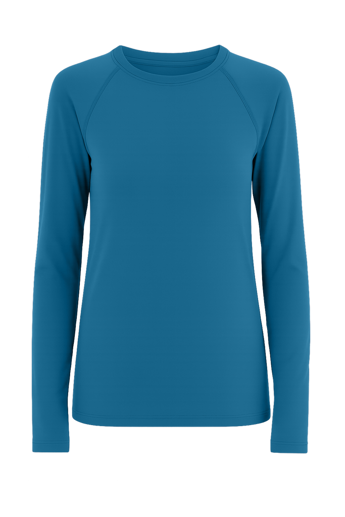 T1110-53 |  Damen Langarmshirt - Aquamarin