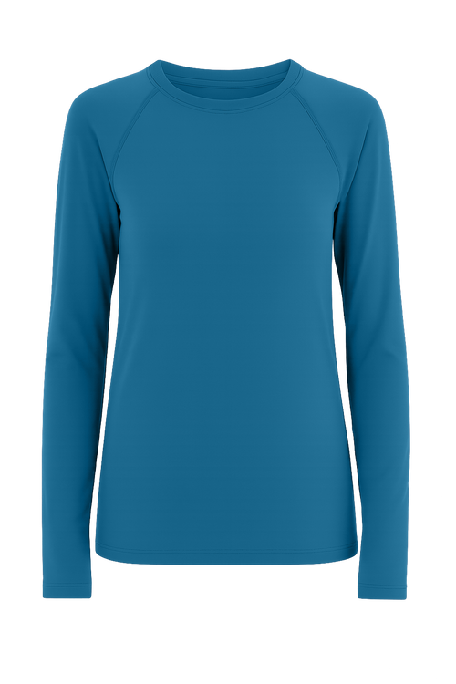 T1110-53 | Women’s Long-Sleeve Shirt - Aquamarine