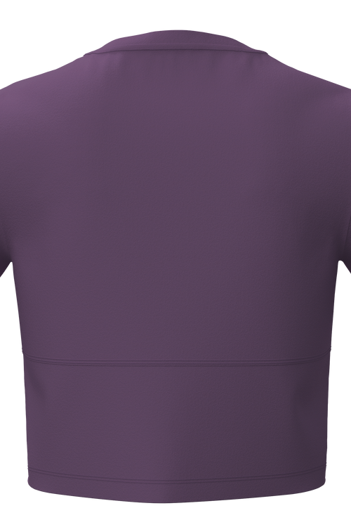 T1116-41 | Damen Cropped Shirt - Weinbeere