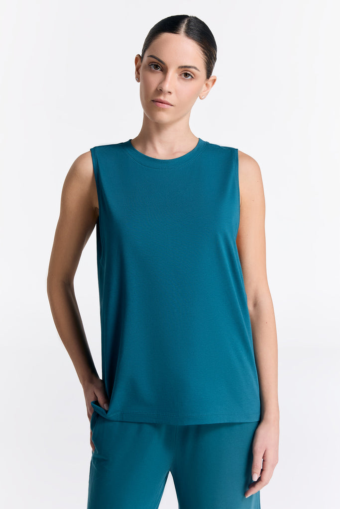 T1211-43 | TENCEL™ Active Damen Top hochgeschlossen - Libelle