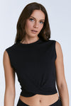 T1217-01 | Damen Twist Tanktop - Schwarz