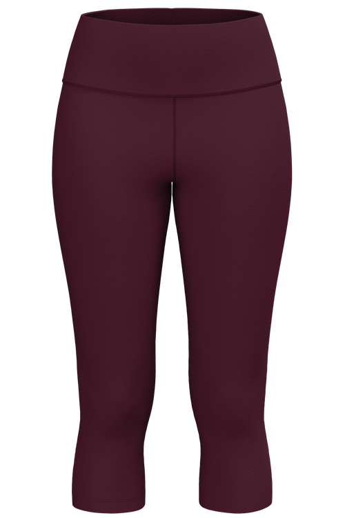 T1315-26 | Damen 3/4 Sport Leggings - Windsor Weinrot