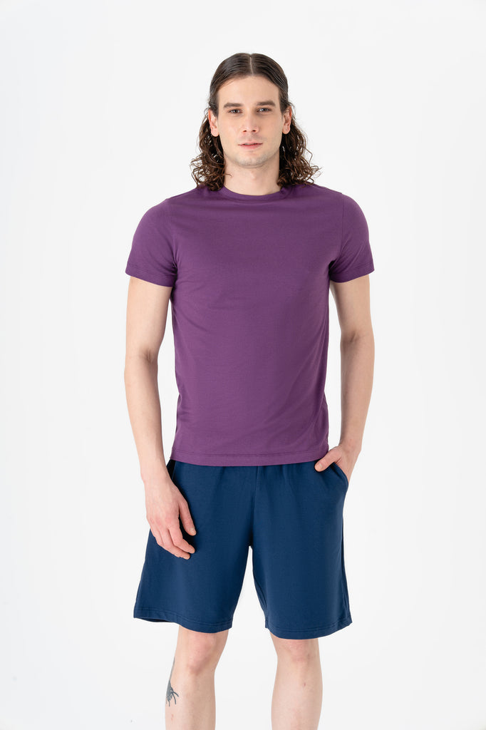 T2100-41 | TENCEL™ Active Herren T-Shirt - Weinbeere