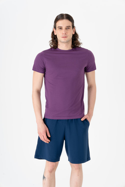T2100-41 | TENCEL™ Active Herren T-Shirt - Weinbeere