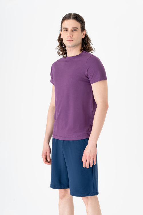T2100-41 | TENCEL™ Active Herren T-Shirt - Weinbeere