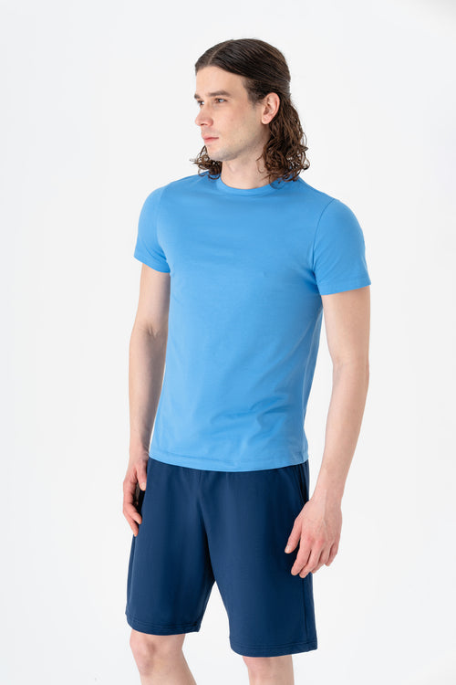 T2100-53 | TENCEL™ Active Herren T-Shirt - Aquamarin