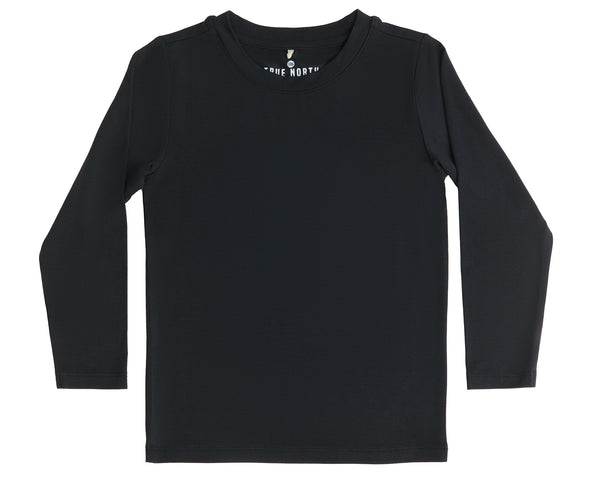 T5010-01 | Kids LS Shirt - Black