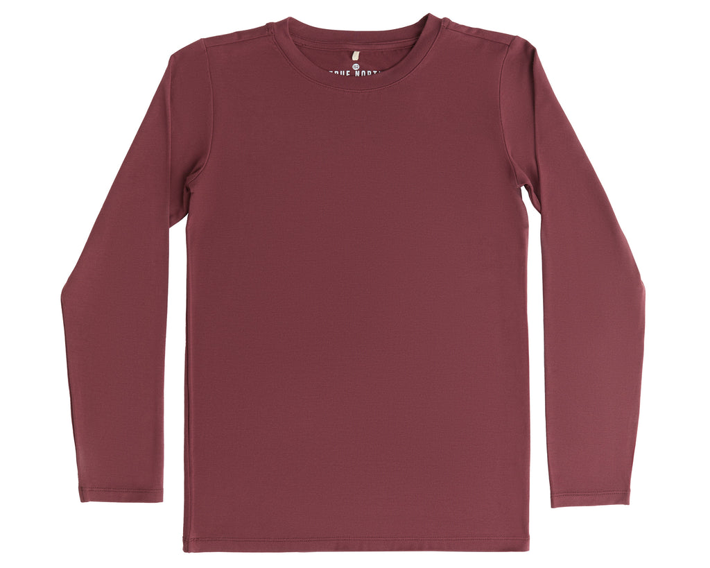 T5010-08 | Kinder Langarmshirt - Burgundy