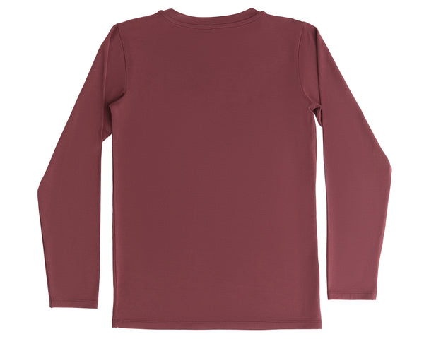 T5010-08 | Kinder Langarmshirt - Burgundy