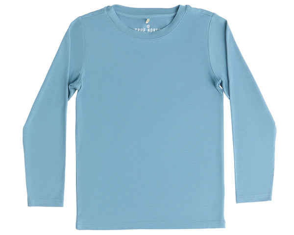 T5010-11 |  Kids LS Shirt - Atlantic Blue