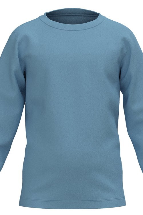 T5010-11 |  Kids LS Shirt - Atlantic Blue