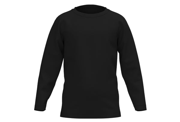 T5010-01 | Kids LS Shirt - Black