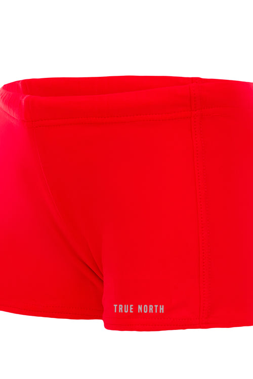 T8530-52 | Boys' Swim Shorts – Sustainable, ECONYL®, UV Protection - Paprika