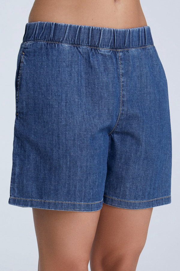WA3022-311 | Denim Shorts - Crystal Blue