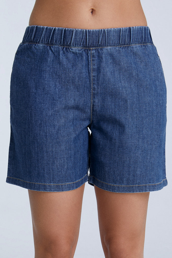 WA3022-311 | Denim Shorts - Crystal Blue