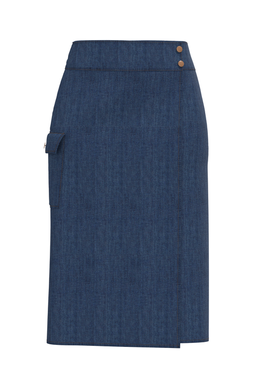 WX0222-229 | Women's Skirt - Deep Blue