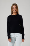 G152501-103 W's Crew Neck Jumper Schwarz 1