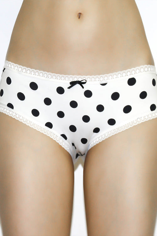 1132-02 | Women Hipster with lace - Dots