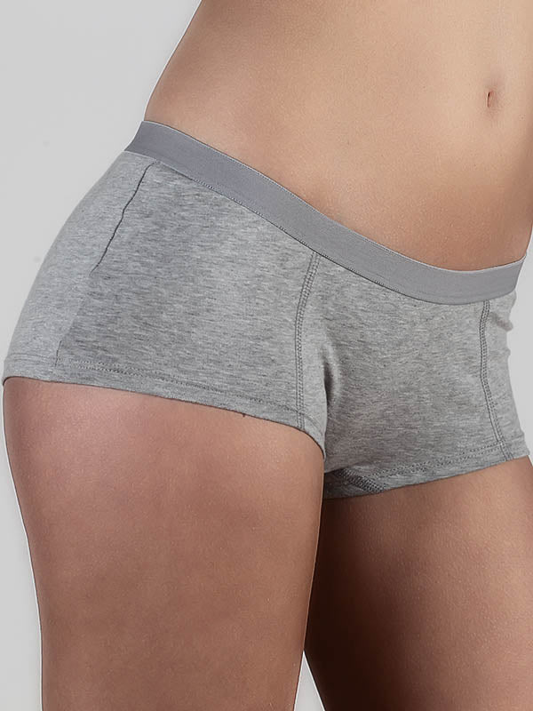 1141-01 | Women Boyshorts - Light Grey